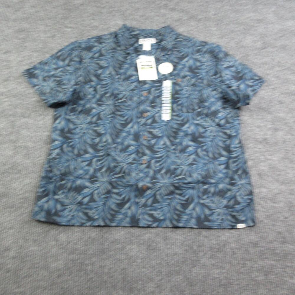 Duluth Trading Co. Shirt Mens 2XL Black Floral Breezeshooter Camp Collar NWT